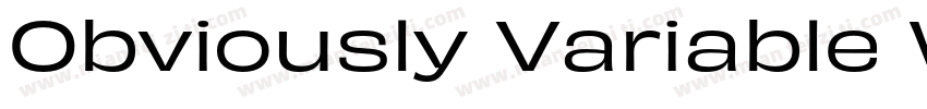 Obviously Variable Wide Bold ltali字体转换